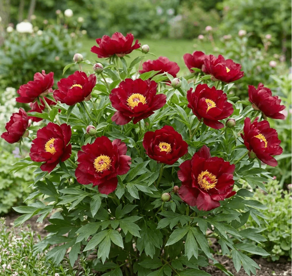 Itoh Peony 'Scarlet Heaven' – 3–5 Eye Bare Root | Scarlet Red Intersectional Peony