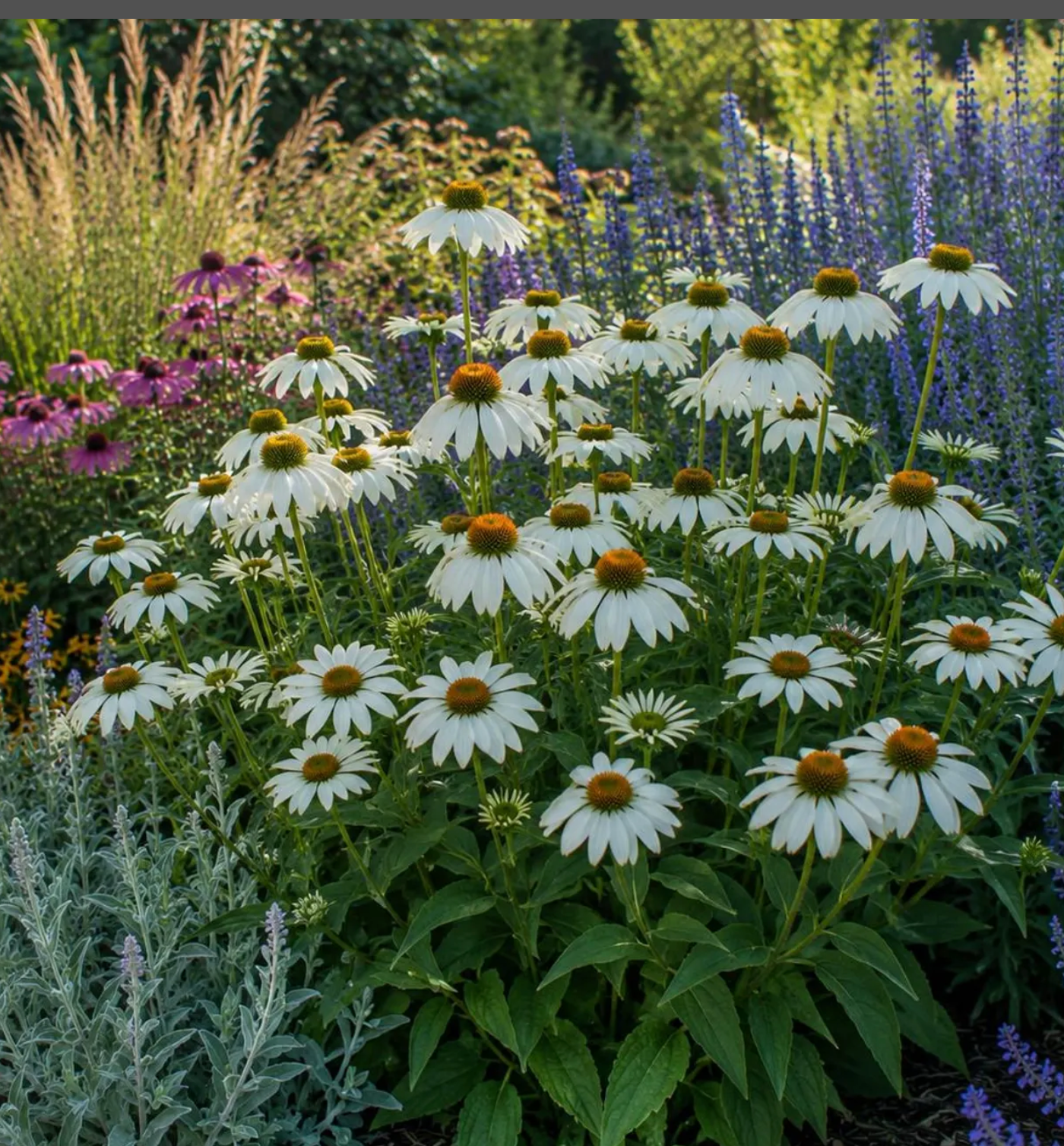 Blue and White Garden Collection | Pollinator Perennials, drought tolerant and Ornamental Grass Bundle- 10 plants